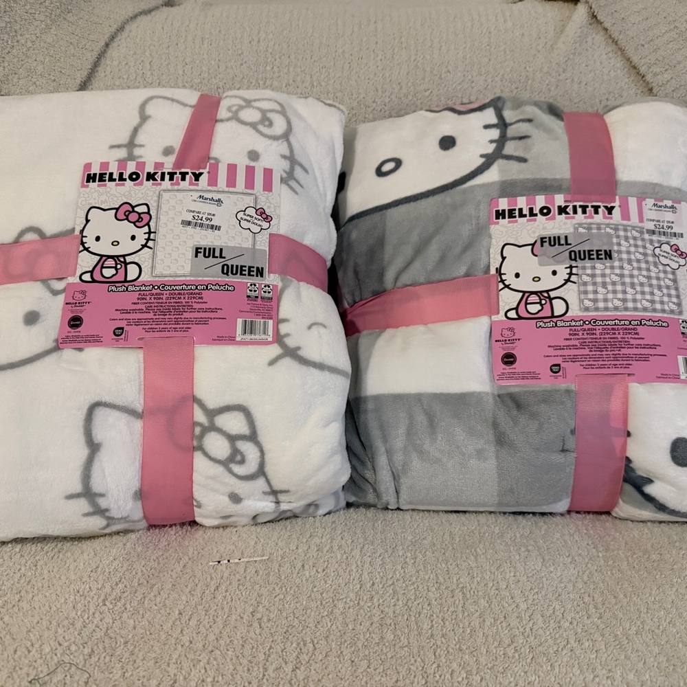 Hello kitty BUNDLE BLANKETS FULL/QUEEN SIZE - Picture 2 of 5